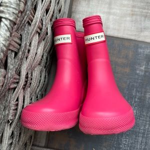 Bright Pink Hunter Rainboots